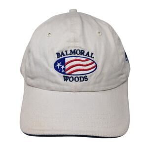 Balmoral Woods Slideback Baseball Cap Beige One Size Adjustable Patriotic Texace
